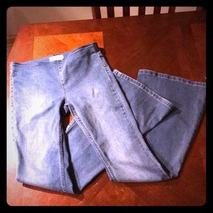 FREE PEOPLE WIDE LEG/ BELL BOTTOM JEANS